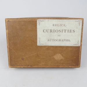 vintage 'curiosities & relics' box