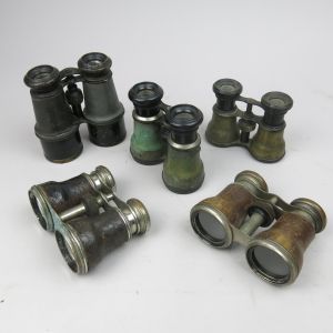 Vintage binoculars x 6
