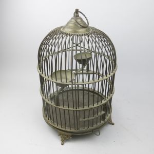 Small size bronze/metal bird cage