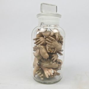 Jar of doll's hands