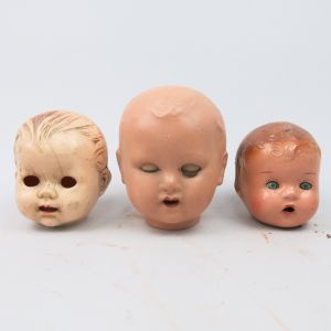 Doll's heads x 3